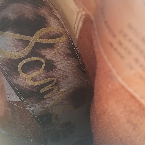 Sam Edelman Brown Suede Wedges 7 - Picture 9 of 9